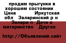 продам прыгунки в хорошем состоянии  › Цена ­ 1 000 - Иркутская обл., Заларинский р-н, Залари п. Дети и материнство » Другое   